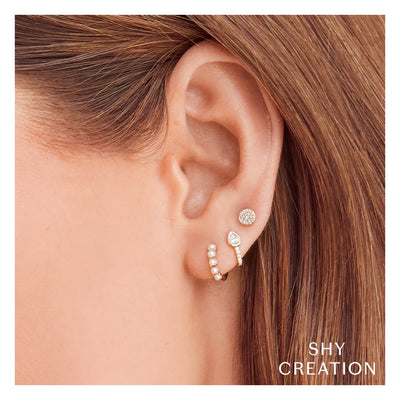 Pearl Huggie Earrings