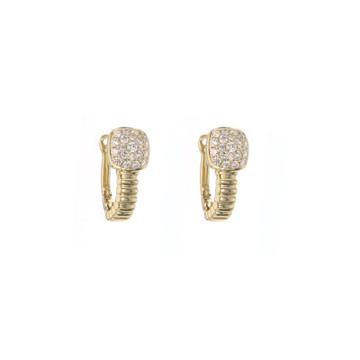 0.48 ctw Diamond Hoop Earrings