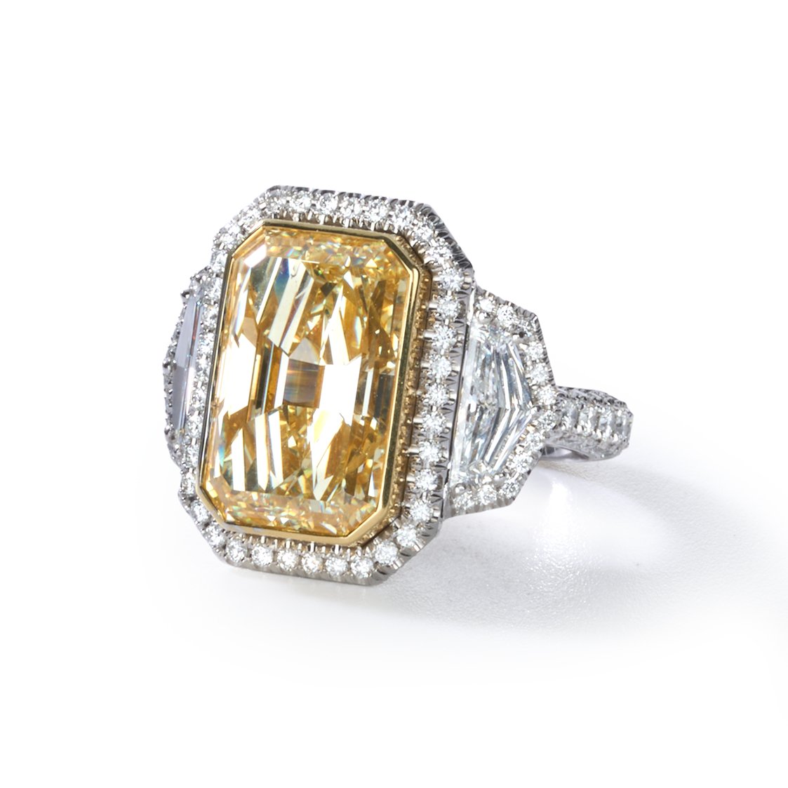 10.08 ct Radiant Diamond Engagement Ring