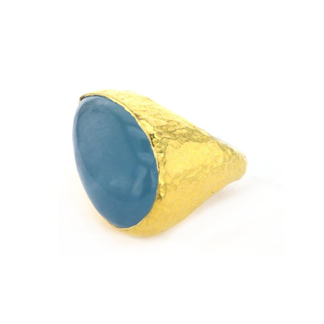 Aquamarine Cabochon Ring