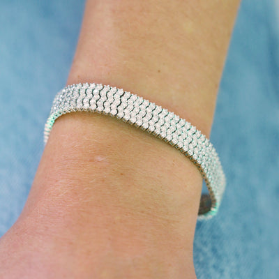 15.00ctw Diamond 5-Row Bracelet