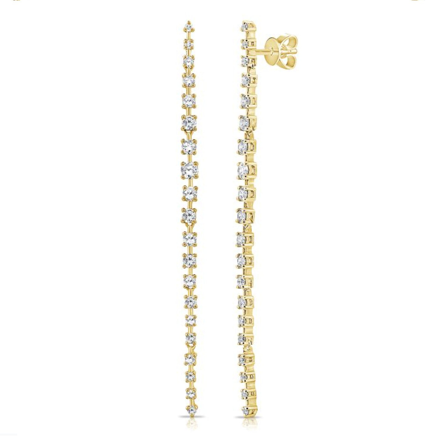 0.86ctw Diamond Drop Earrings