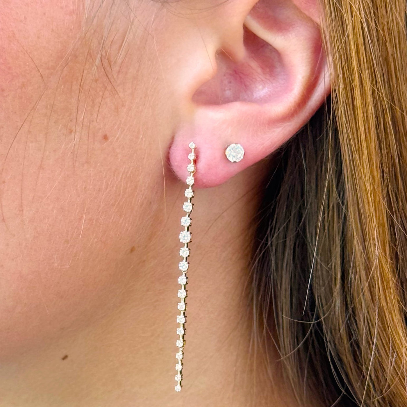 0.86ctw Diamond Drop Earrings