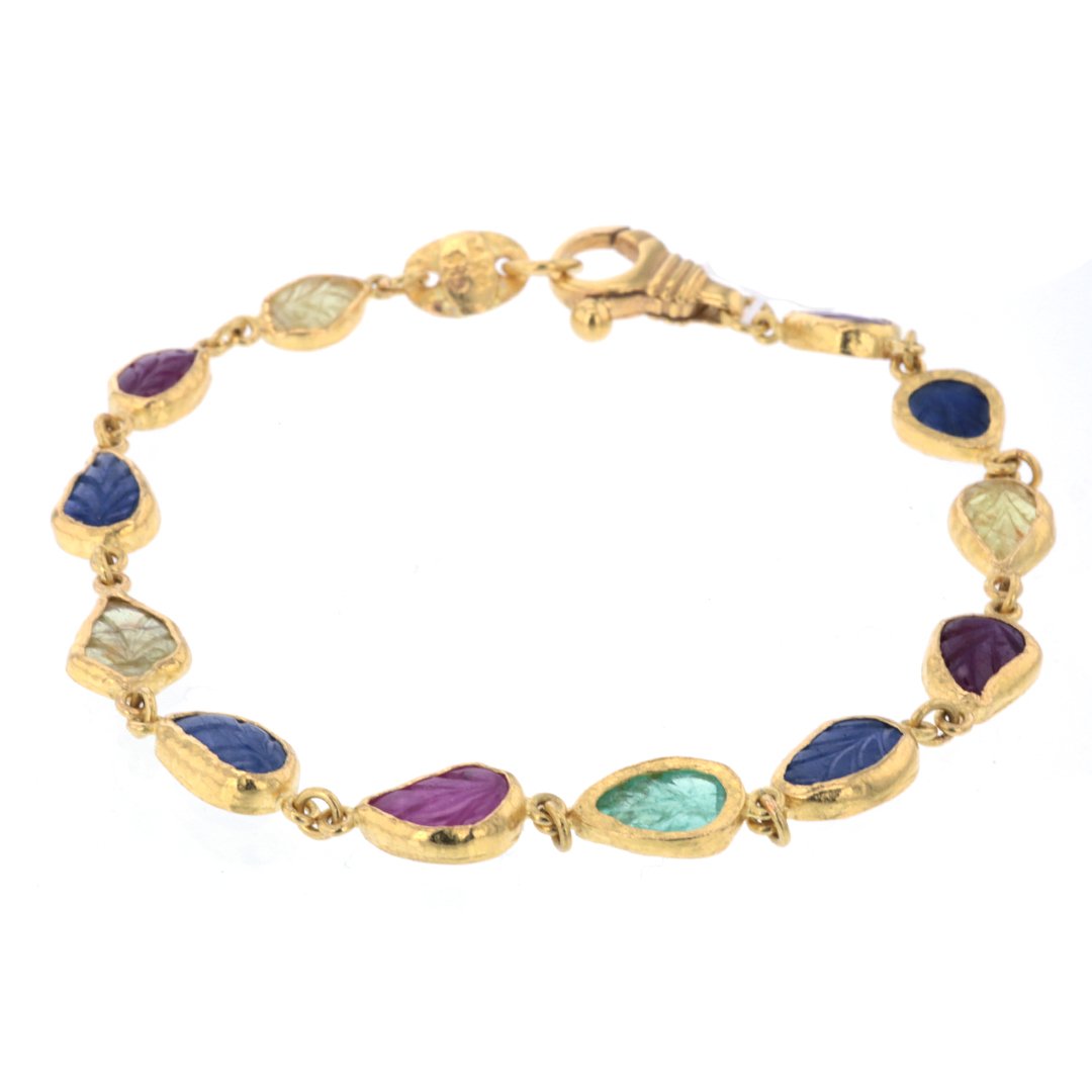 Sapphire, Emerald & Ruby Bracelet