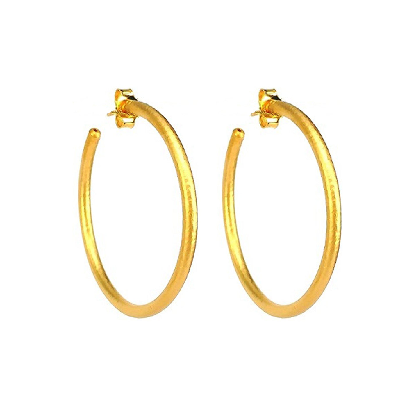 Hammered Hoop Earrings