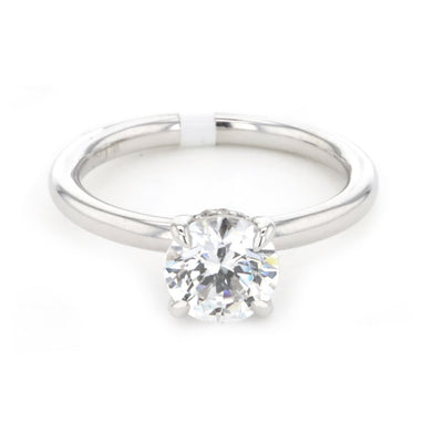 0.07 ctw Diamond Hidden Halo Engagement Ring