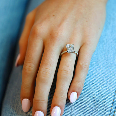 0.37 ctw Diamond Solitaire Engagement Ring