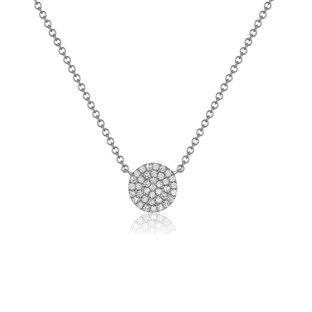 0.12 ctw Diamond Pave Necklace