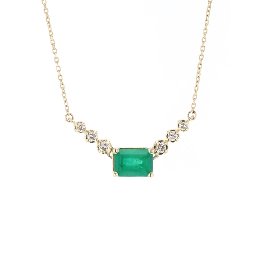 Emerald & Diamond Necklace