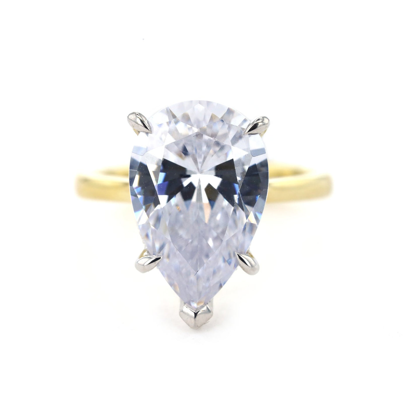 0.08 ctw Diamond Hidden Halo Engagement Ring