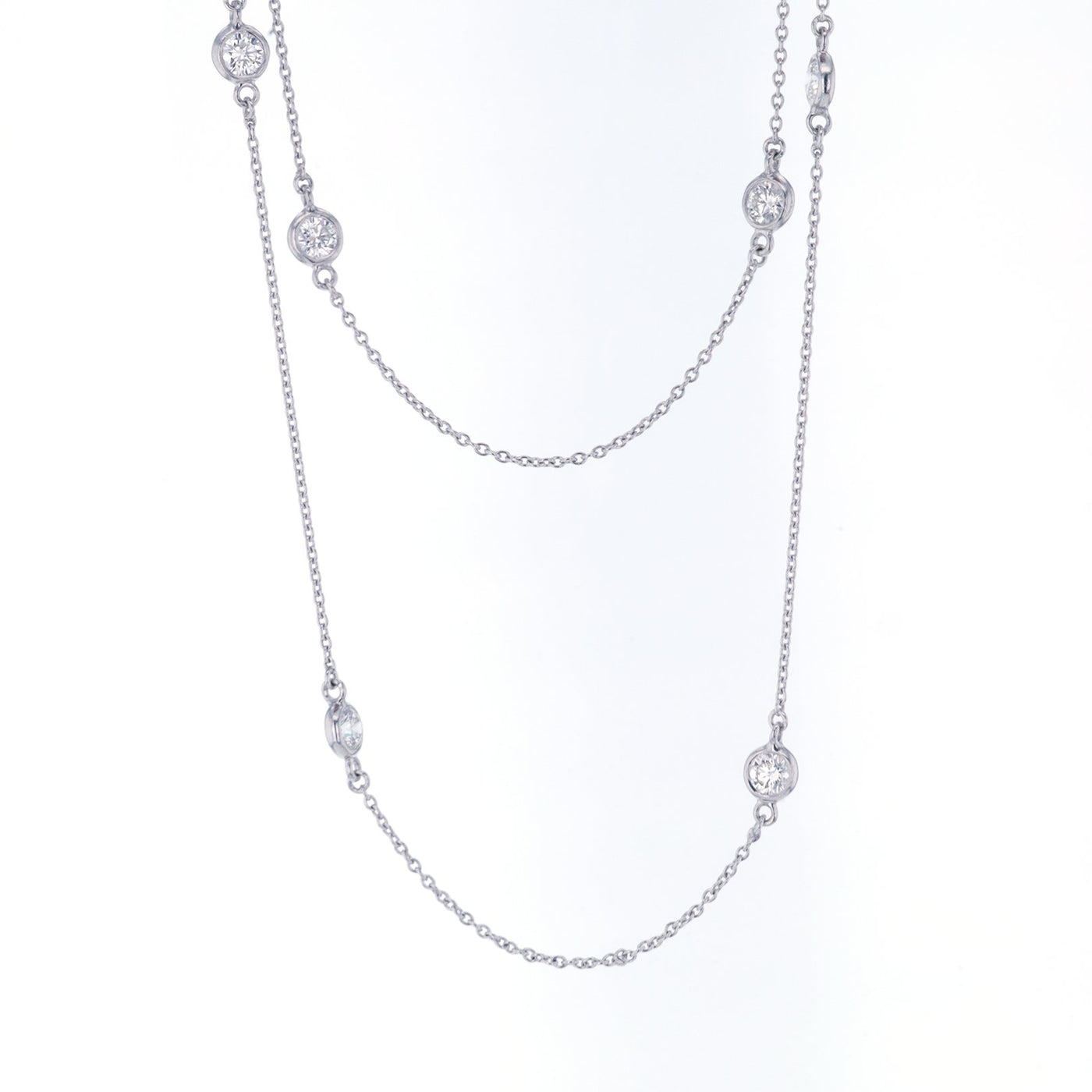 43.5" Diamond By The Yard Necklace