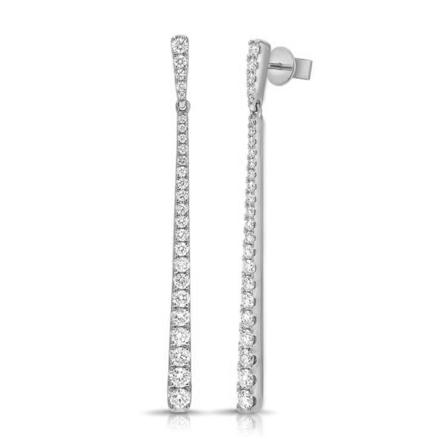 1.41ctw Diamond Drop Earrings