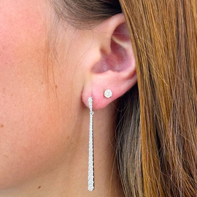 1.41ctw Diamond Drop Earrings