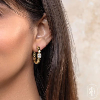 0.20 ctw Diamond Hoop Earrings