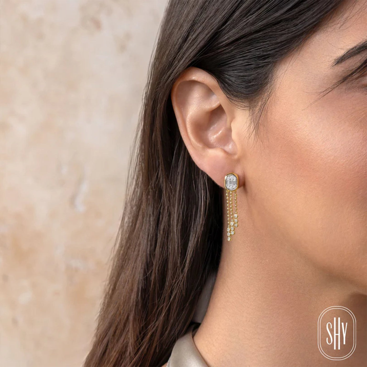 0.64 ctw Diamond Bead Drop Earrings