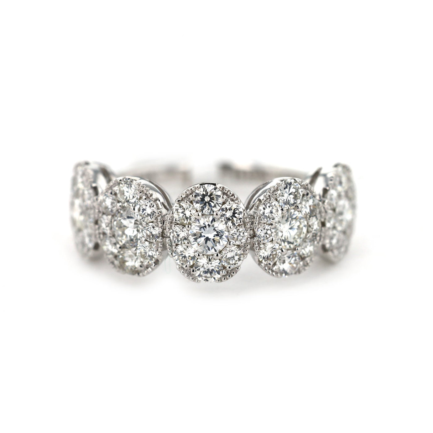 1.44 ctw Diamond 5 Halo Band