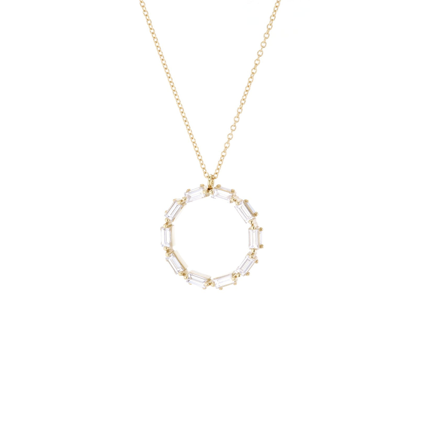 1.65ctw Diamond Open Circle Necklace