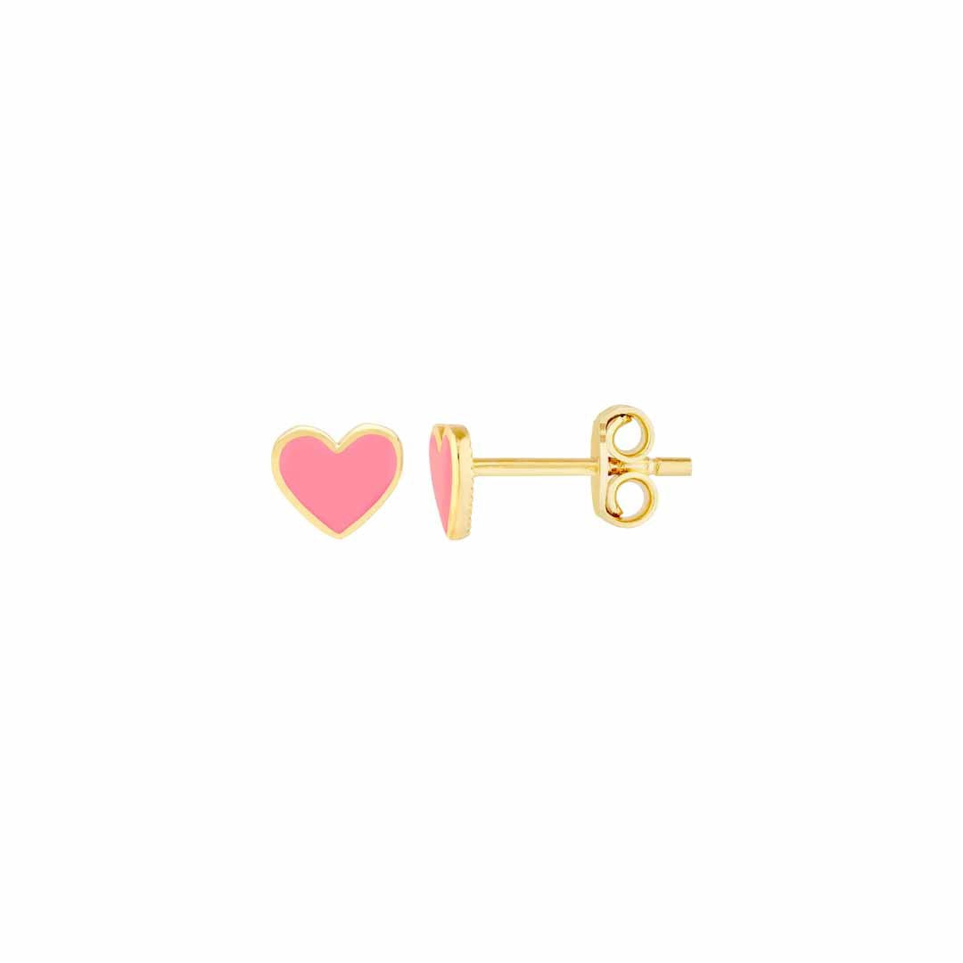 Heart Enamel Earrings
