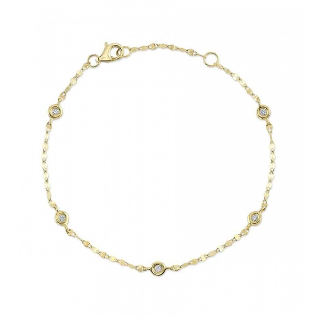 0.10 ctw Diamond By The Yard Bracelet