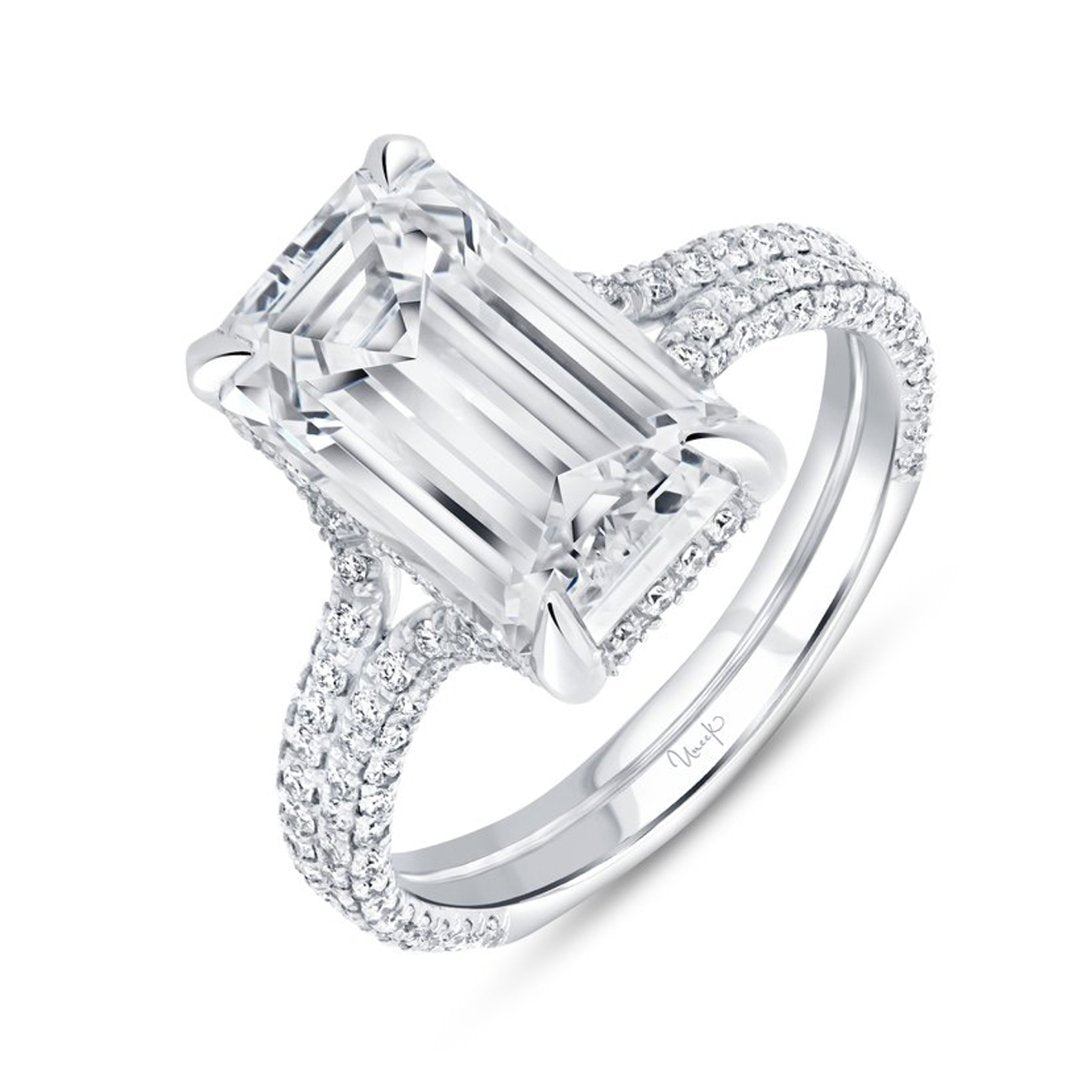 4.22 ct Diamond Hidden Halo Engagement Ring