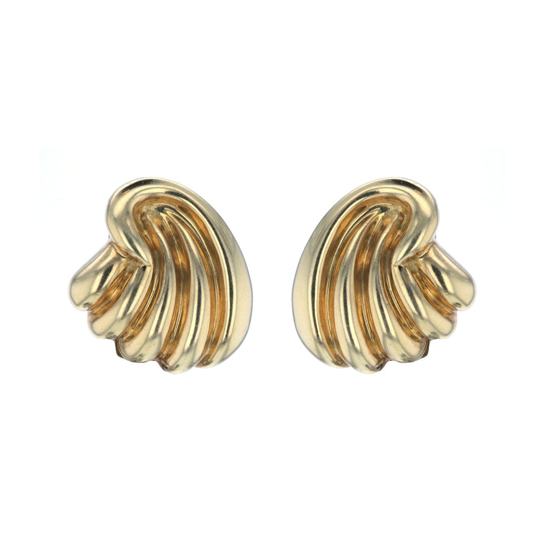 Fluted Fan Earrings