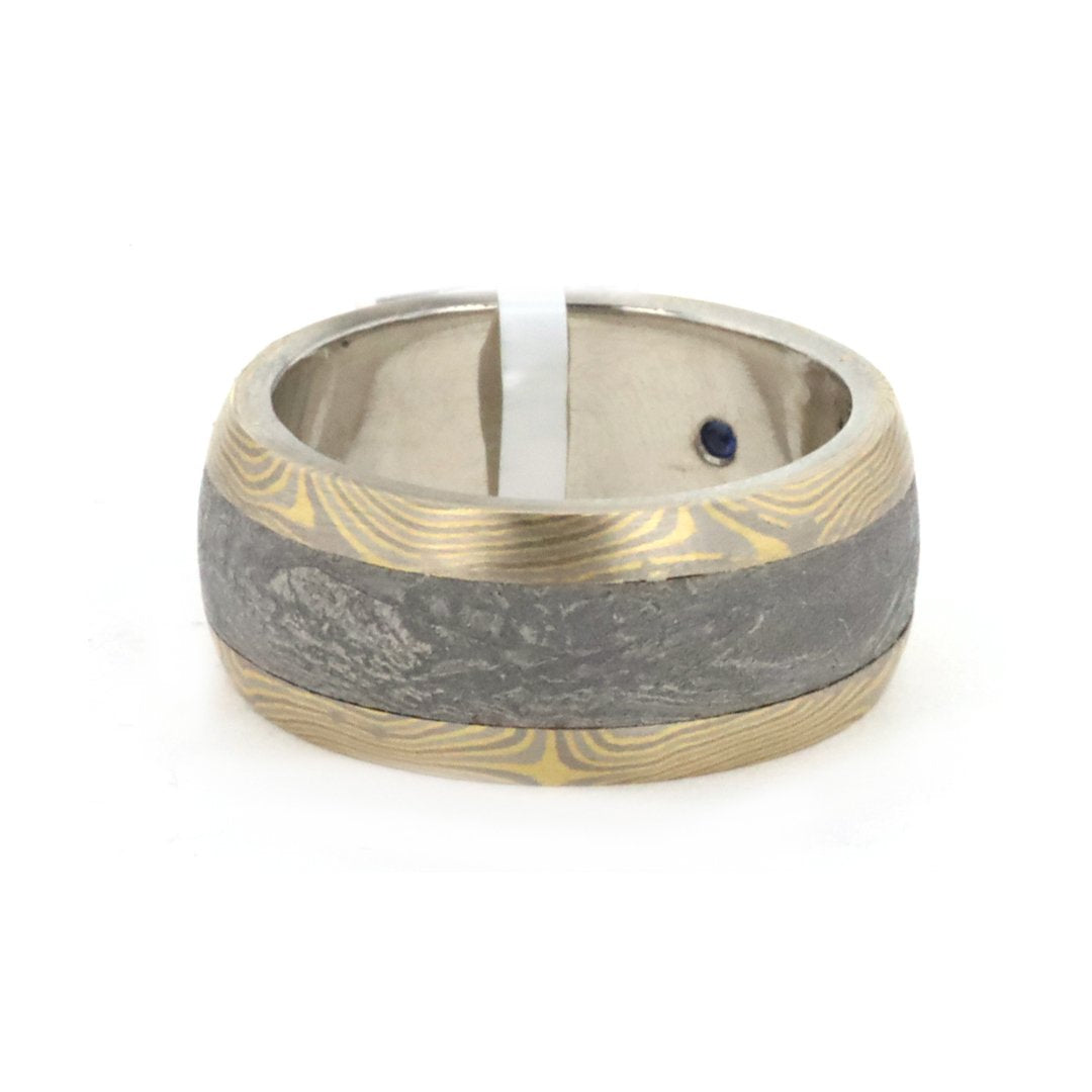 10MM Meterorite Mokume Gane Band