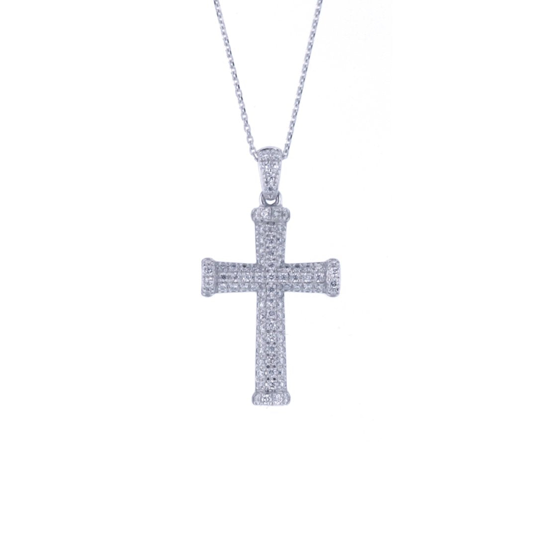 0.32ctw Diamond Cross Necklace