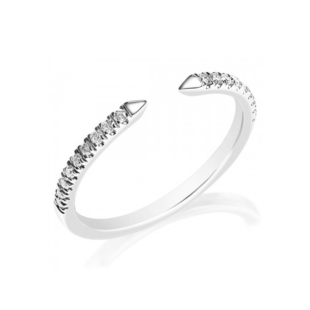 0.14 ctw Diamond Split Top Anniversary Band