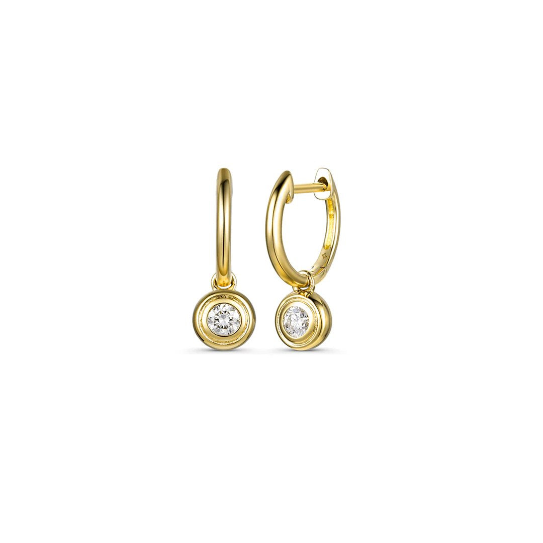 0.21 ctw Diamond Huggie Earrings