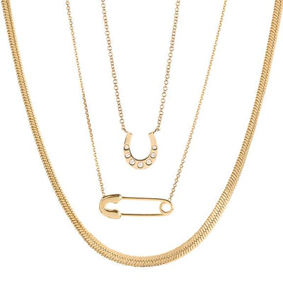16+2" 0.07 ctw Diamond Horseshoe Necklace