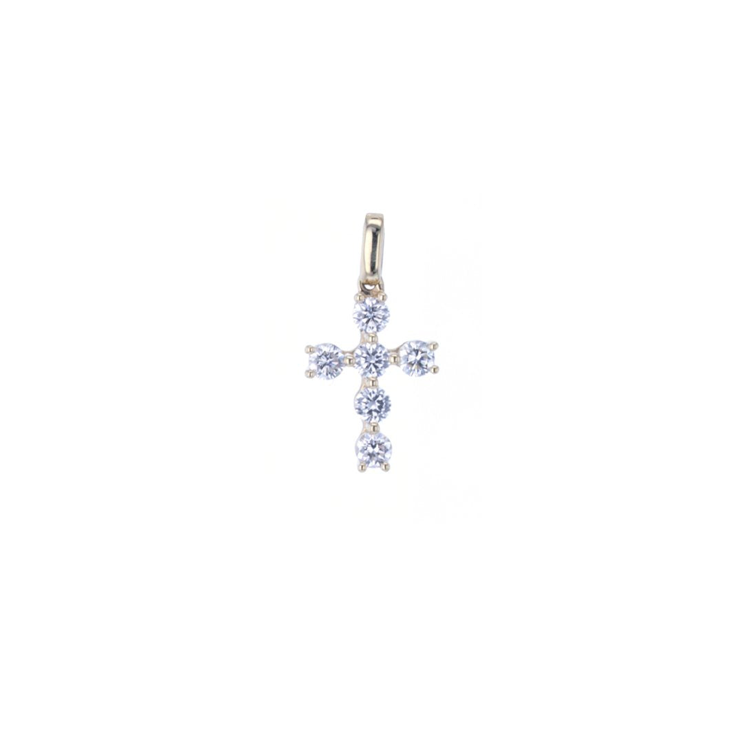 0.62 ctw Diamond Cross Pendant