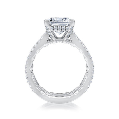 0.99 ctw Diamond Hidden Halo Engagement Ring