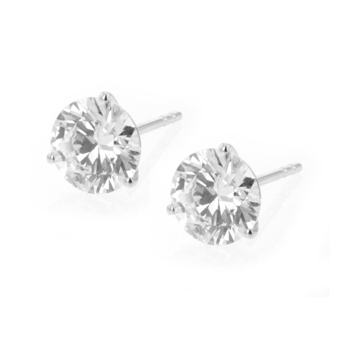 3.02 ctw Diamond Stud Earrings