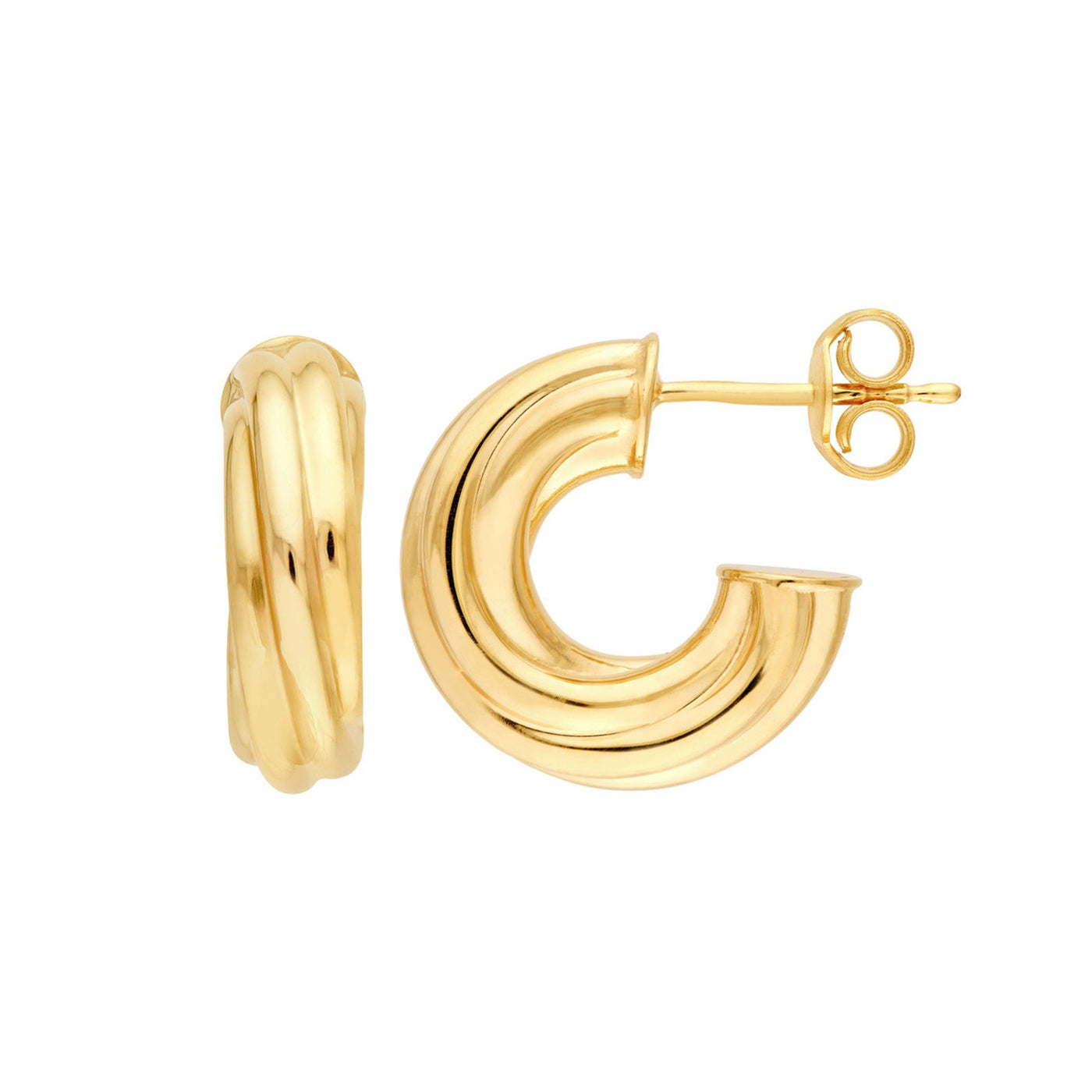 6MM Twisted Hoop Earrings