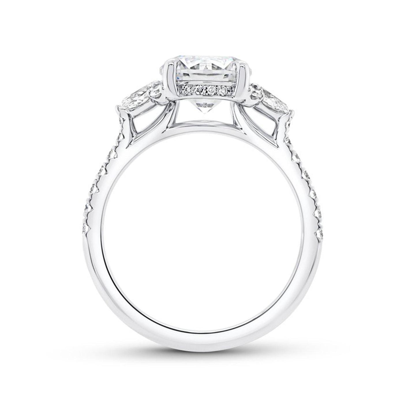 0.60 ctw Diamond Hidden Halo Engagement Ring