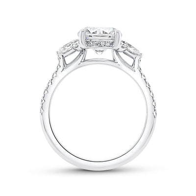 0.60 ctw Diamond Hidden Halo Engagement Ring