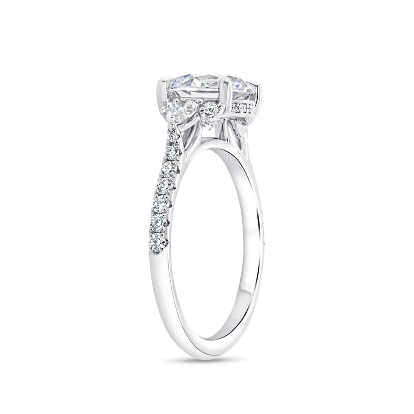 0.60 ctw Diamond Hidden Halo Engagement Ring