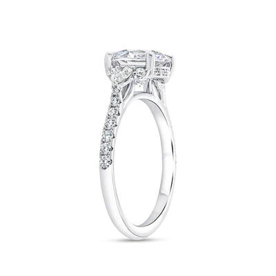 0.60 ctw Diamond Hidden Halo Engagement Ring