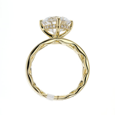 0.08 ctw Diamond Hidden Halo Engagement Ring