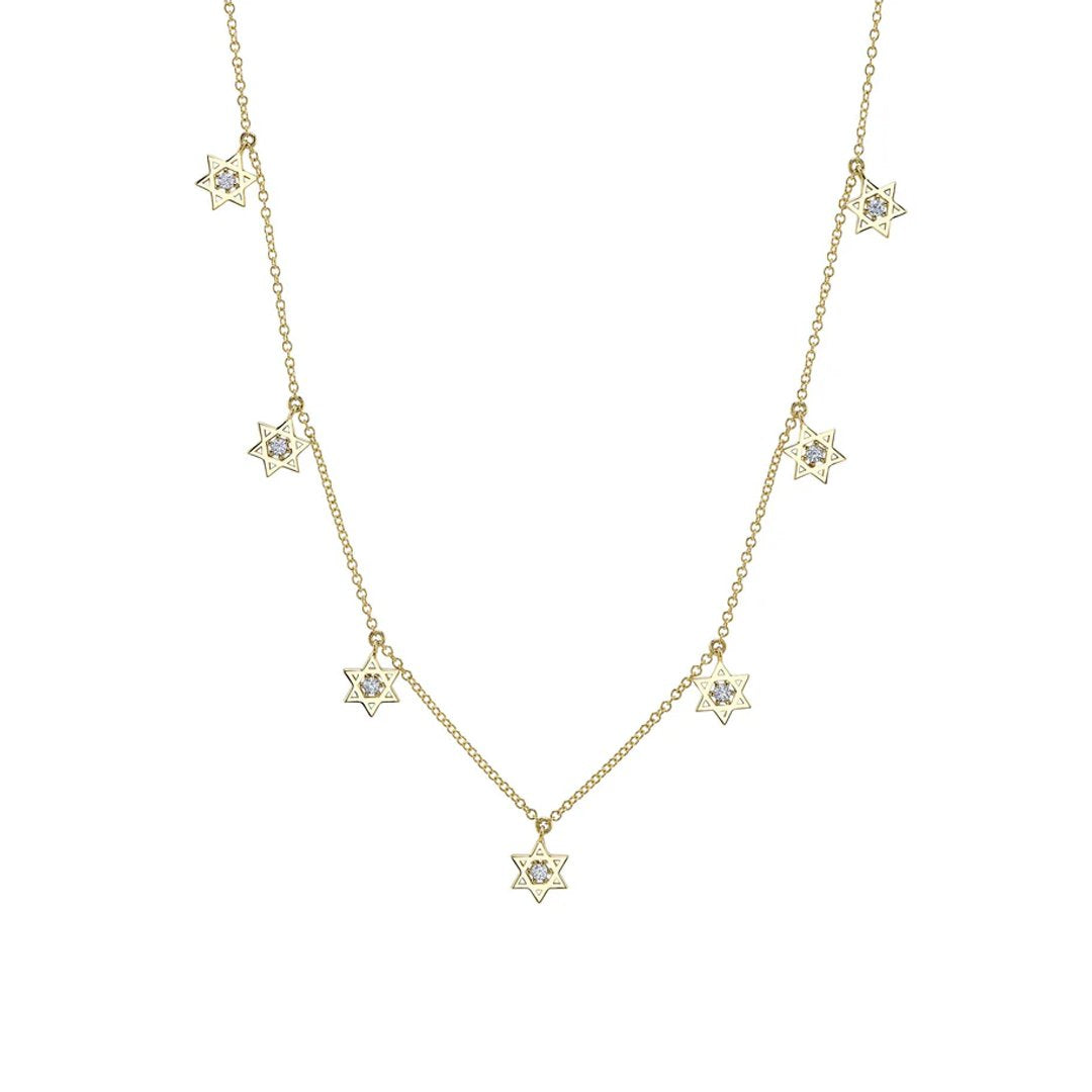 0.16ctw Diamond Star of David Necklace