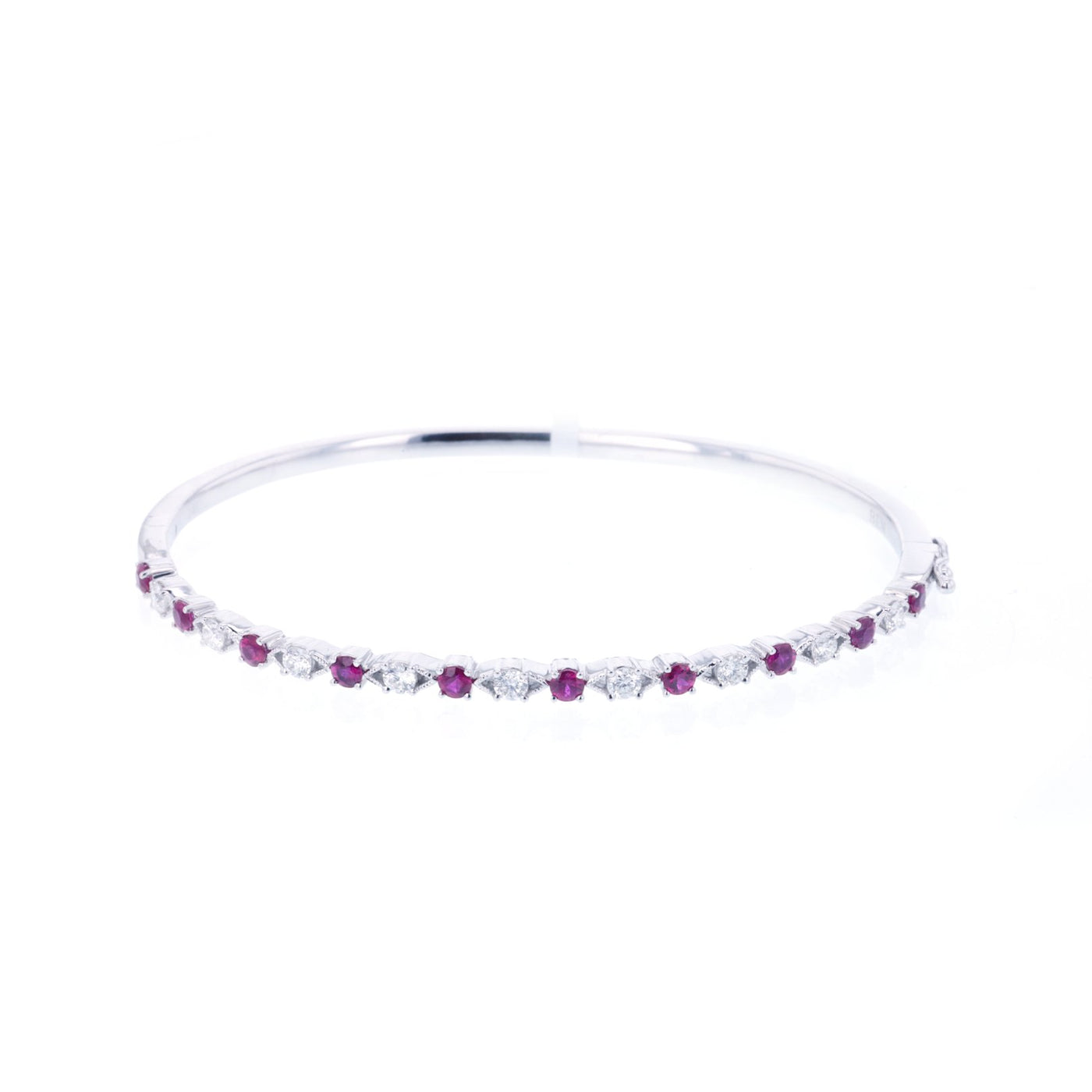Ruby & Diamond Bangle Bracelet