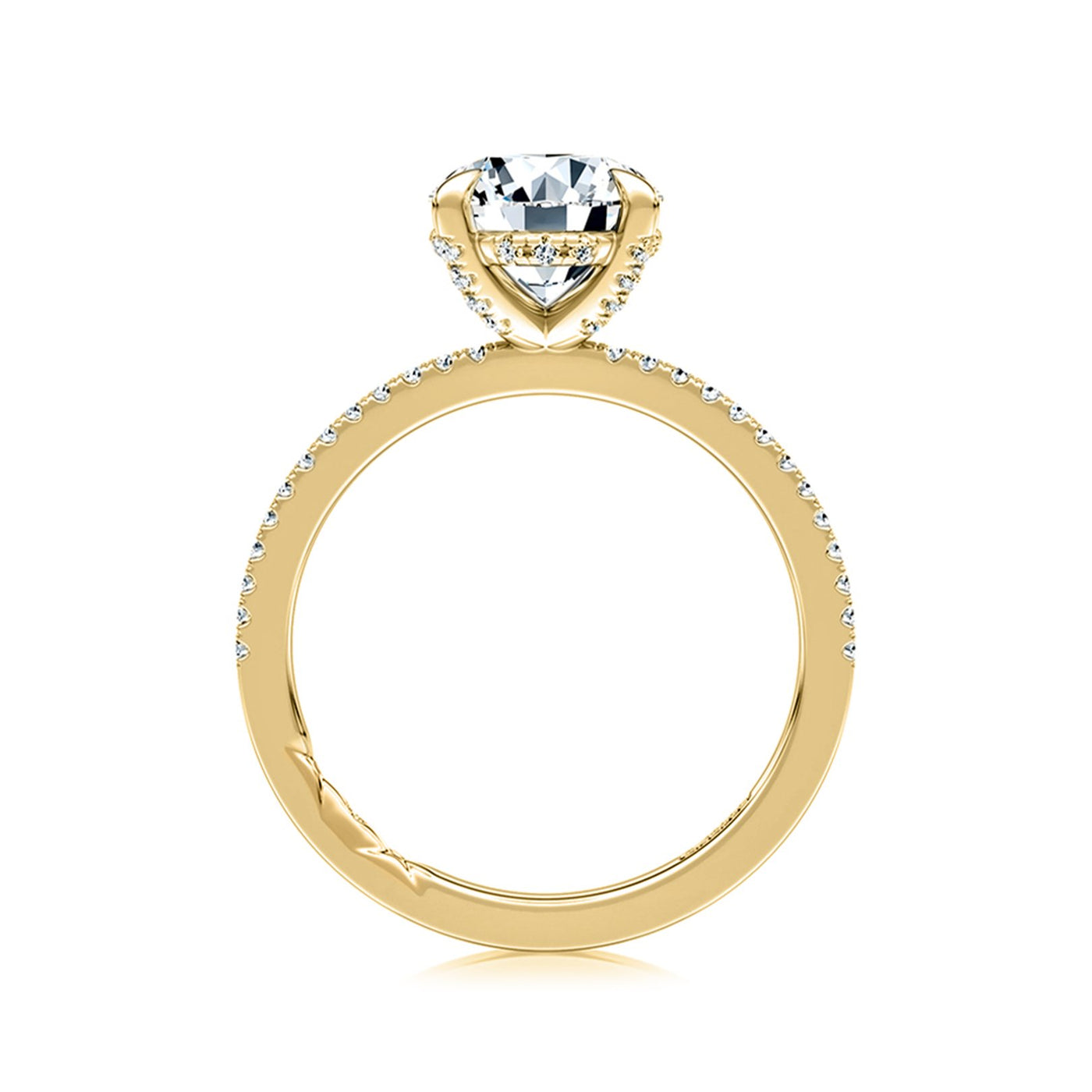 0.21 ctw Diamond Hidden Halo Engagement Ring