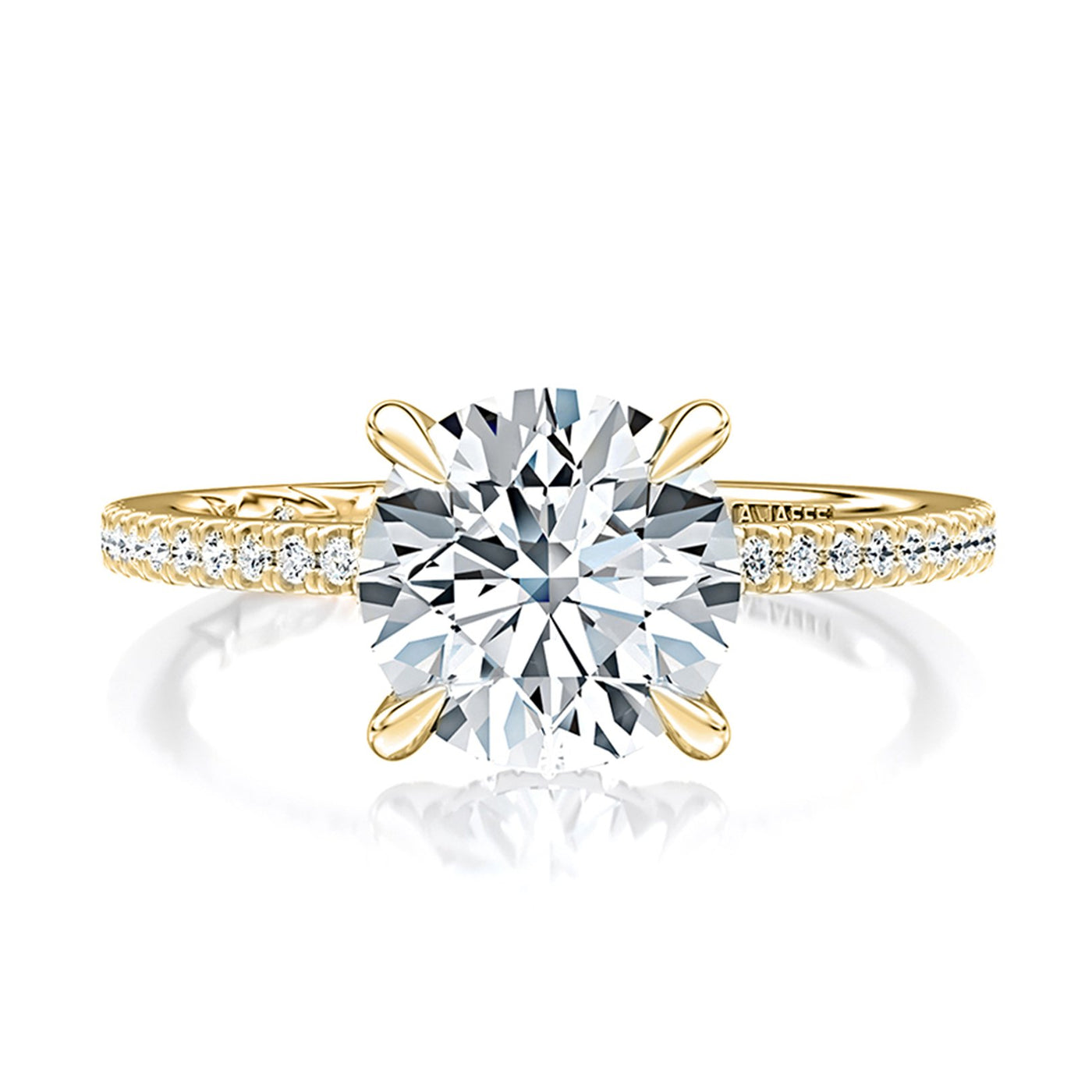 0.21 ctw Diamond Hidden Halo Engagement Ring