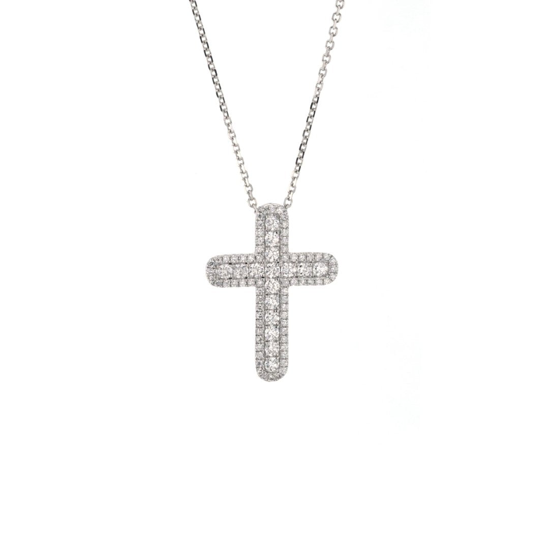 16" 0.50 ctw Diamond Cross Necklace