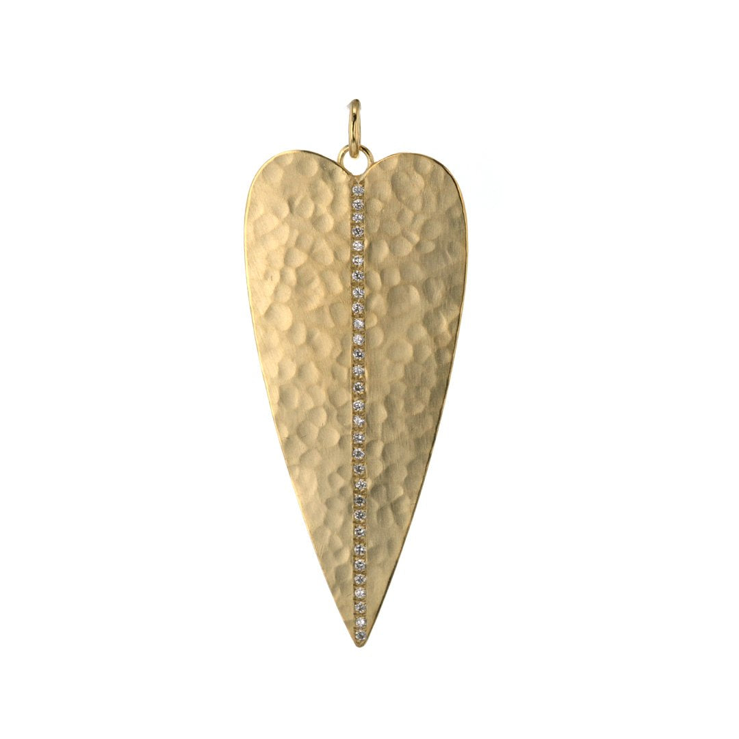 Hammered Heart Pendant