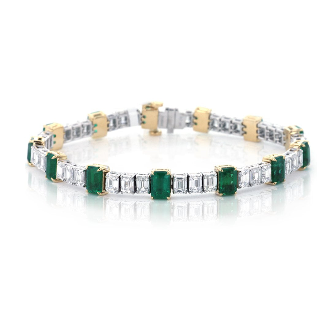 Emerald & Diamond Bracelet