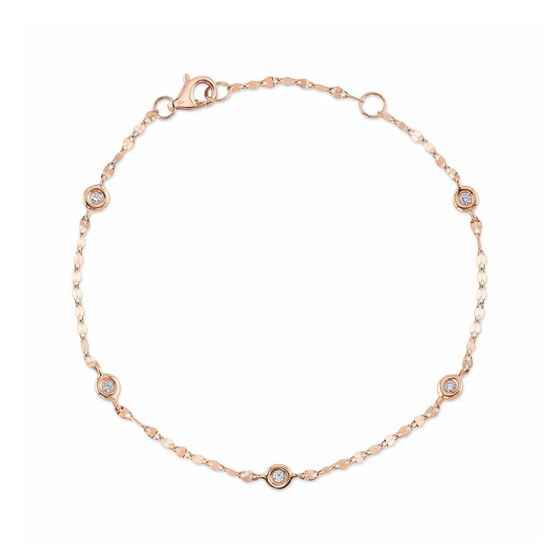 0.10 ctw Diamond By The Yard Bracelet