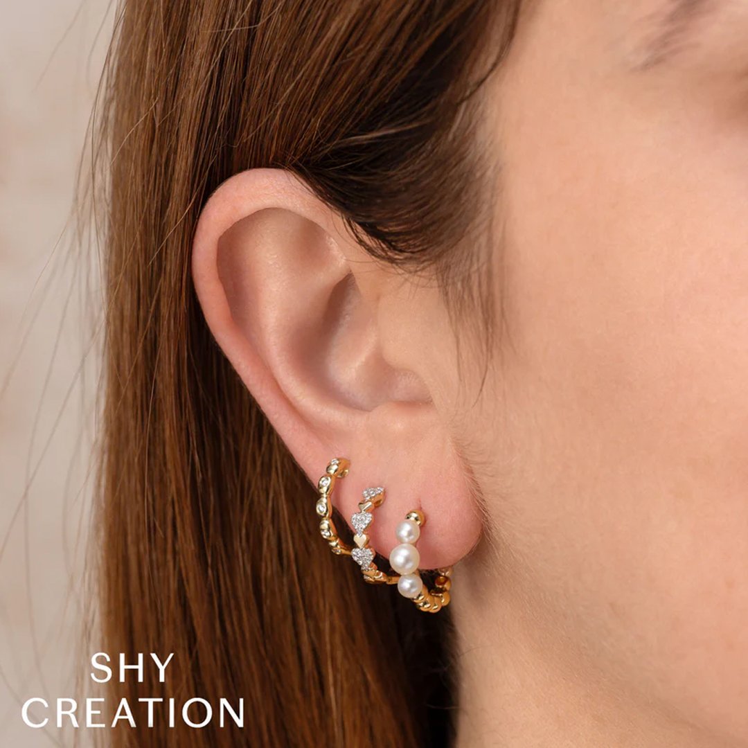 0.11ctw Diamond Bezel Huggie Earrings