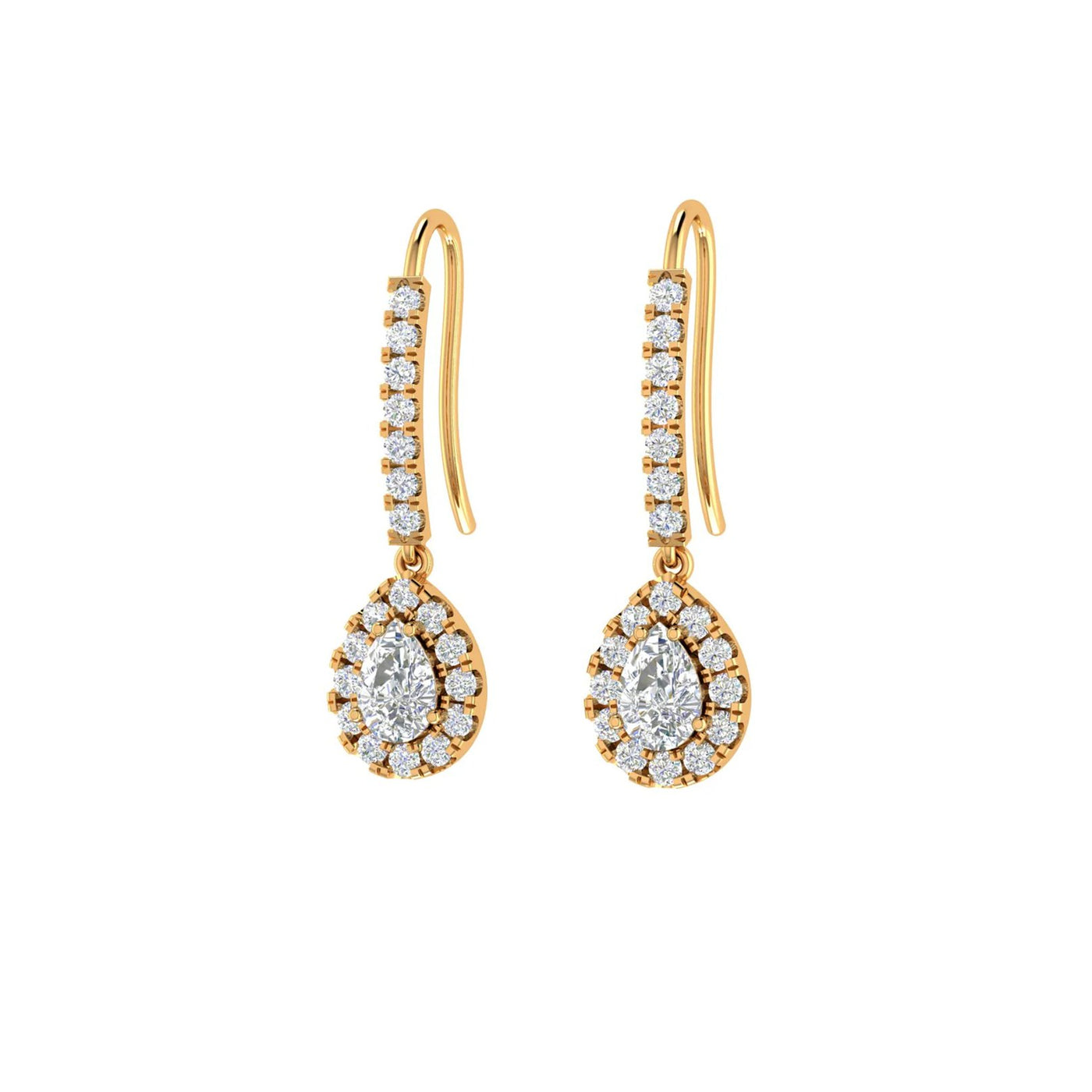 1.48 ctw Diamond Drop Earrings