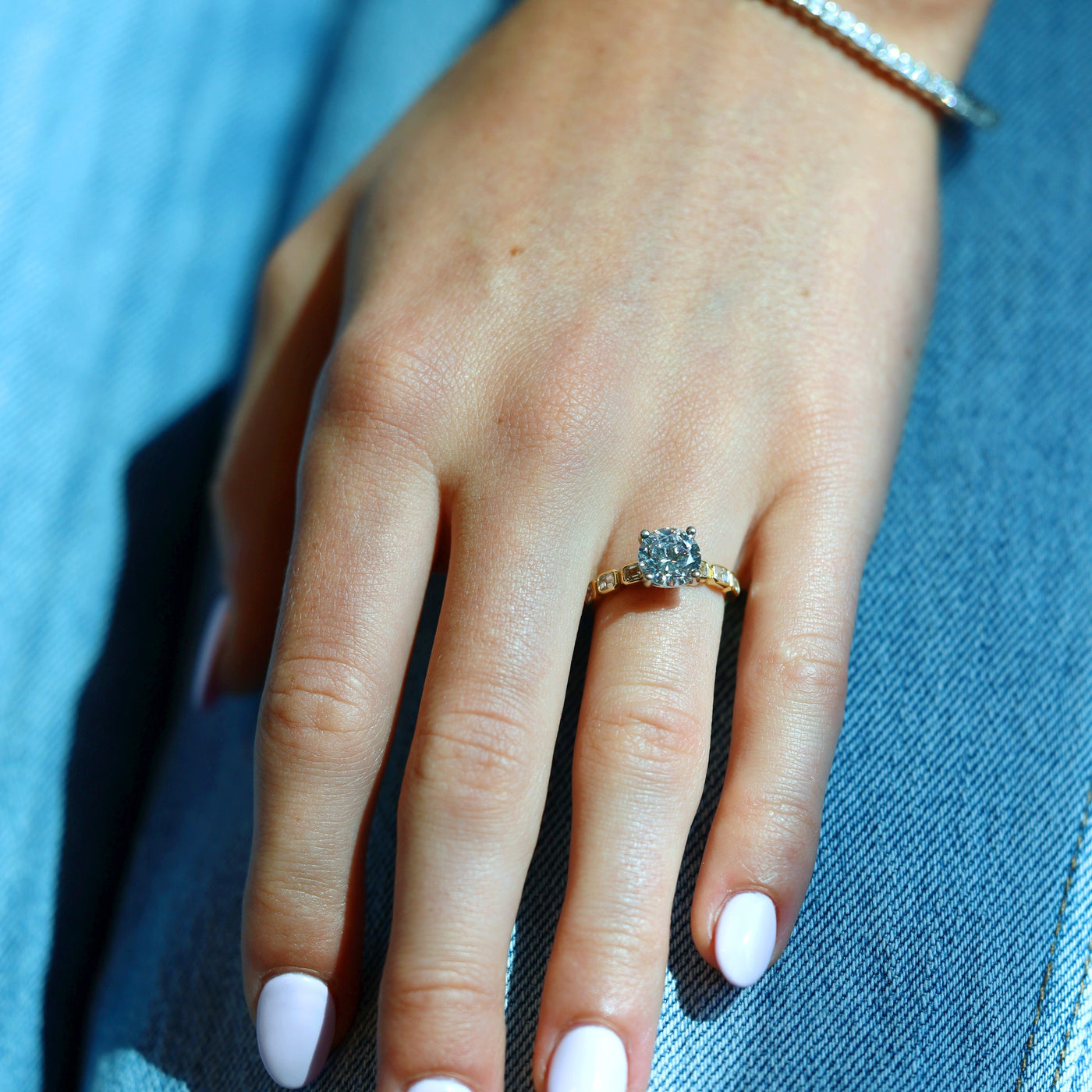 0.59 ctw Diamond Solitaire Engagement Ring